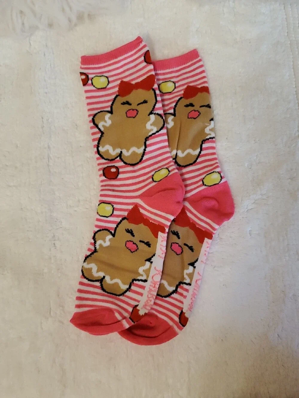 Betsey Johnson Candy Christmas Pattern Socks -